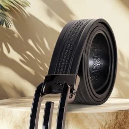 SASSORA HUNG Black Textured Leather Casual Belt-picture-30