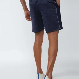 Van Heusen Flex Blue Regular Fit Printed Shorts image 2