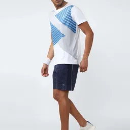 Van Heusen Flex Blue Regular Fit Printed Shorts image 5