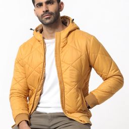 RARE RABBIT Men Parco Puffer Hooded Quilted Jacket-14