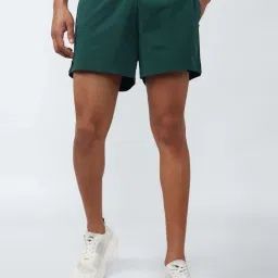 Van Heusen Flex Green Regular Fit Shorts image 1
