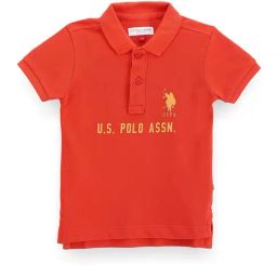 U.S. Polo Assn. Kids Orange Printed Polo T-Shirt-image-88