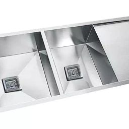Rigwell Lifetime 45x20x10 Inch Satin SS Double Bowl Kitchen Sink-image-68