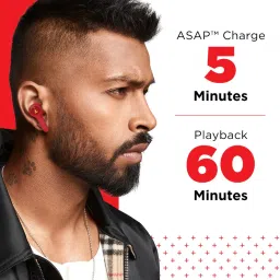 boAt Airdopes 451v2 T True Wireless Earbuds with 25H Playback Time & ENx Tech (Raging Red) image 5