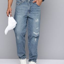 Levis Men 550'92 Relaxed Fit Low Distress Light Fade Stretchable Jeans-image-9