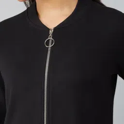 DOLCE CRUDO Black Relaxed Fit Jacket image 5