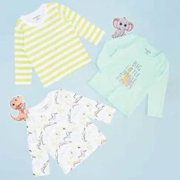 Pantaloons Baby Boys Multicolor Cotton Printed Full Sleeves T-Shirts-image-101