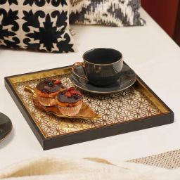 Pure Home and Living Black MDF Printed Platters-image-74
