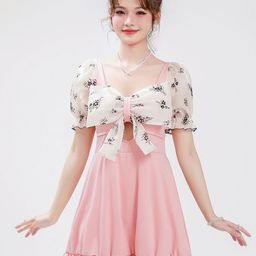 LULU & SKY Halter Neck Swimming Dress-picture-38