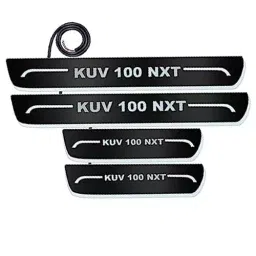 Auto Pearl Car Door Foot Step Led Sill/Scuff Plates Mirror Finish Black Compatible For Mahindra Kuv 100 Nxt 2018, LEDBlklPLATE_Blk_KUV100NXT2018 (Set of 4)-image-90