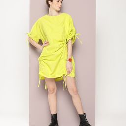 Kook N Keech Pure Cotton Ruched Sheath Dress-image-64