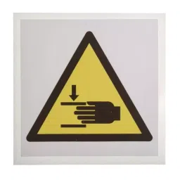 RS PRO Black/Yellow/White Vinyl Safety Labels, Symbol-Text 100 mm x 100 mm Model No 8134454-image-61