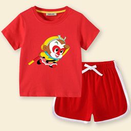 INCLUD Girls Graphic Printed T-shirt with Shorts-image-62