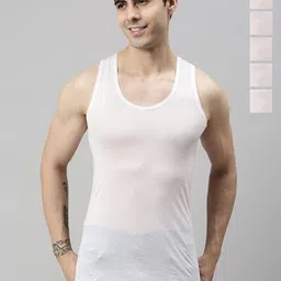 CAVENDERS Pack Of 6 Cotton Basic Vests White Pure CottonDno-v247st-image-63