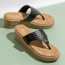 Inc 5 Textured Open Toe Wedge Heels-12
