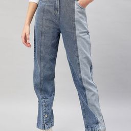 R.Code by The Roadster Life Co. Women Straight Fit High-Rise No Fade Jeans-picture-14