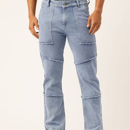 PARIS HAMILTON Men Relaxed Fit Mildly Distressed Acid Wash Stretchable Jeans-image-39