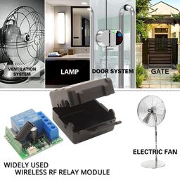Unique India 433Mhz Wireless Remote Control Switch DC 12V 1CH RF Relay Receiver Module with Transmitters (1 Receiver and 2 Remote) image 4