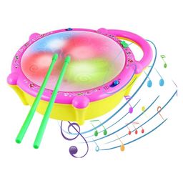 Toyshine Musical Drum with 3D Lights, Music - Multicolour-19