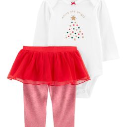 Carter's 2-Piece Christmas Onesie & Tutu Pant Set - White-image-76