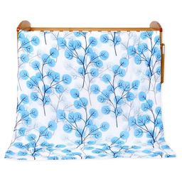 The Mom Store Muslin 6 Layer Dohar Blanket Blue Forest - Blue-image-48