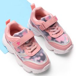 Cute Walk by Babyhug Sneakers With Velcro Closure Solid - Pink-image-37
