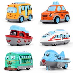 OPINA Metal Cars Team Toys for Kids Die-Cast Pull Back Action car Set Pack of 6 Modes of Transport Metal Friction Powered Car Toy Set - Multicolour-image-26