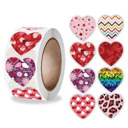 FunBlast Multi Designs Heart Shaped Stickers4 Rolls Multicolor-16