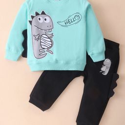Mark & Mia 100% Cotton Full Sleeves Winter Wear Suits With Graphic & Applique Detailing - Multicolor-image-19