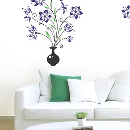 Aura Black & Green Self Adhesive Wall Sticker-25