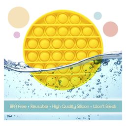 FunBlast Square & Round Pop it Silicon Fidget Toys Pack of 2 - Multicolor image 4