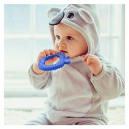 Sunny Apple Shaped Silicone Teether & Soothers ( Colour May Vary) image 5