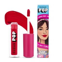 SUGAR POP 8 Hour Stay Non-Drying & Smudge Proof Matte Lipcolour 1.6 ml - Chilli 01-32