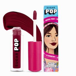 SUGAR POP 8 Hour Stay Non-Drying & Smudge Proof Matte Lipcolour 1.6 ml - Cranberry 19-33