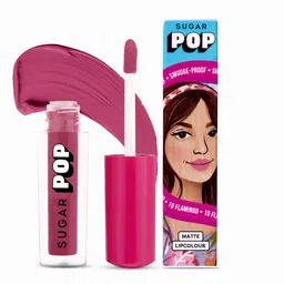 SUGAR POP 8 Hour Stay Non-Drying & Smudge Proof Matte Lipcolour 1.6 ml - Flamingo 15-2
