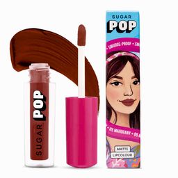 SUGAR POP 8 Hour Stay Non-Drying & Smudge Proof Matte Lipcolour 1.6 ml - Mahogany 05-15