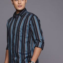 Allen Solly Pure Cotton Classic Fit Striped Casual Shirt-image-59