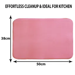 Kuber Industries 3 Pcs Rectangle Dish Drying Placemats image 5