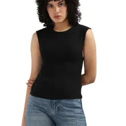 Calvin Klein Black Modal Women's Slim Fit Top-image-58