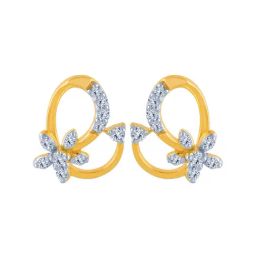P.C. Chandra Jewellers 14 kt Gold & Diamond Earrings-picture-10