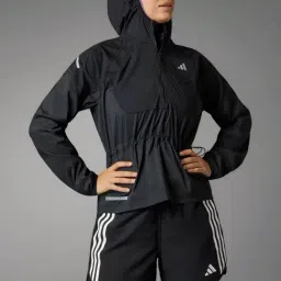 adidas Black Logo Print Sports Jacket-image-16