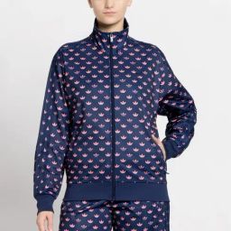 Adidas Originals Blue Printed Sports Jacket-image-33