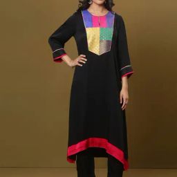 Spring Soul Cream Modal Ombre Kurta-image-87