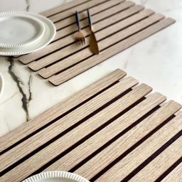 Mason Home Elm Cream Mdf Foldable Tablemats - Set of 2 image 3