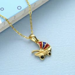 Malabar Gold and Diamonds 18k Yellow Casual Pendant for Kids Girls-image-79