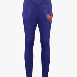 Kids Ville Boys Blue Superman Printed Joggers-image-19
