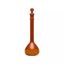 Supertek 25 ml Class A Narrow Mouth Volumetric Flask With Glass Stopper, Amber, 46.412.0045 (Pack of 2)-image-27