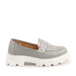 Fausto Women's Grey Casual Loafers-image-56