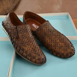 Mactree Men Brown Loafers-40