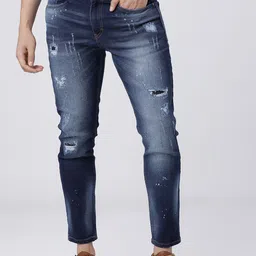 HIGHLANDER Men Blue Tapered Fit Jeans-picture-16